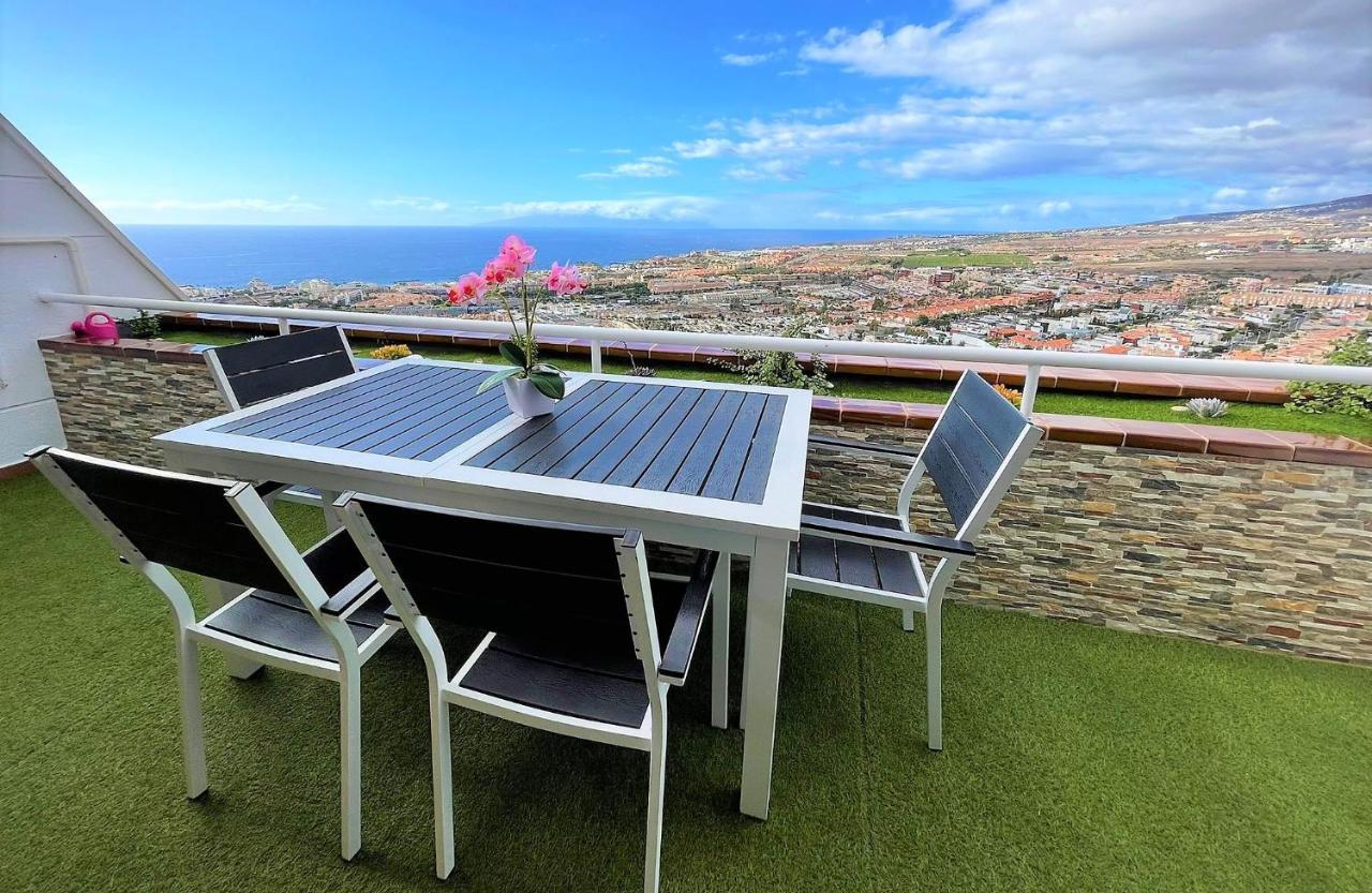 Luxury Penthouse, Best Sunset, Heated Pool, Fast Wifi Costa Adeje Dış mekan fotoğraf