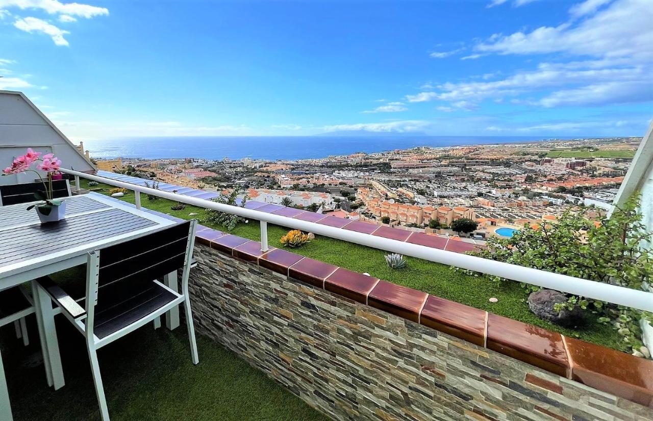 Luxury Penthouse, Best Sunset, Heated Pool, Fast Wifi Costa Adeje Dış mekan fotoğraf